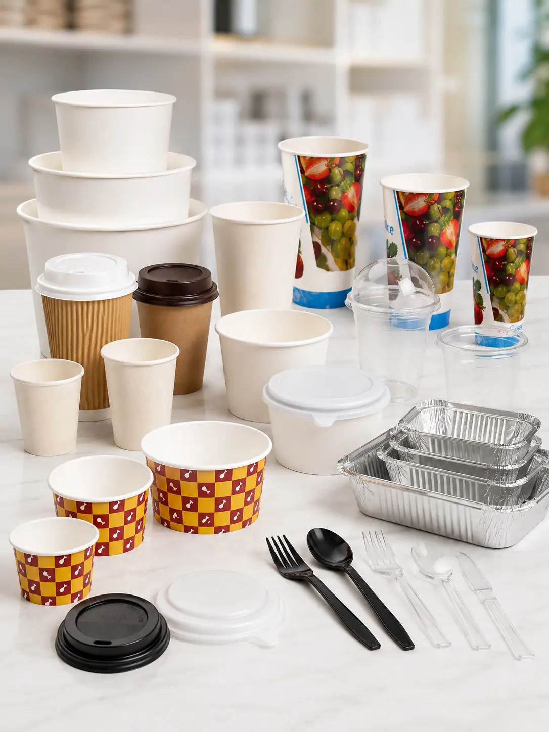 Swiss Packaging paper cup and packaging range