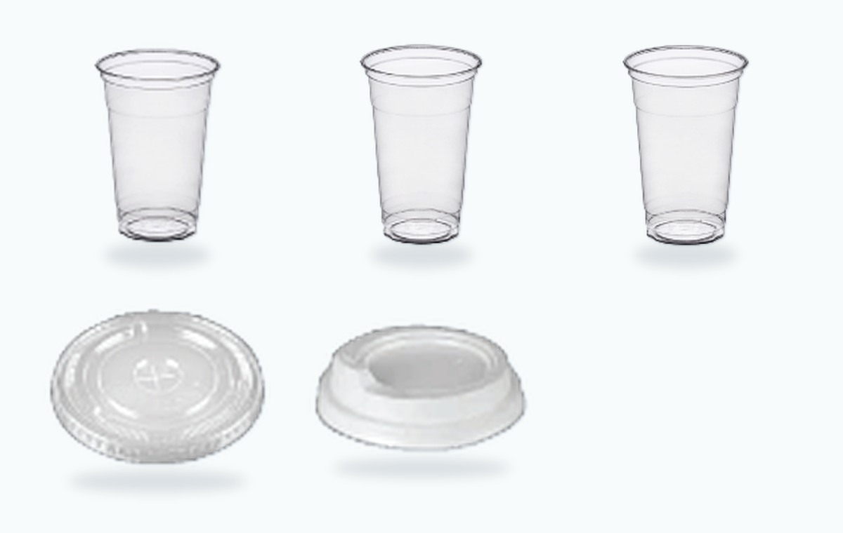 PET Cups & Lids - Extended Range